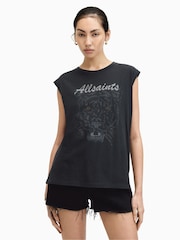 AllSaints Black Hunter Brooke Tank - Image 4 of 7