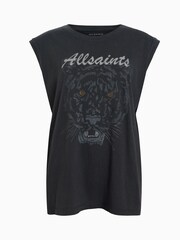 AllSaints Black Hunter Brooke Tank - Image 7 of 7