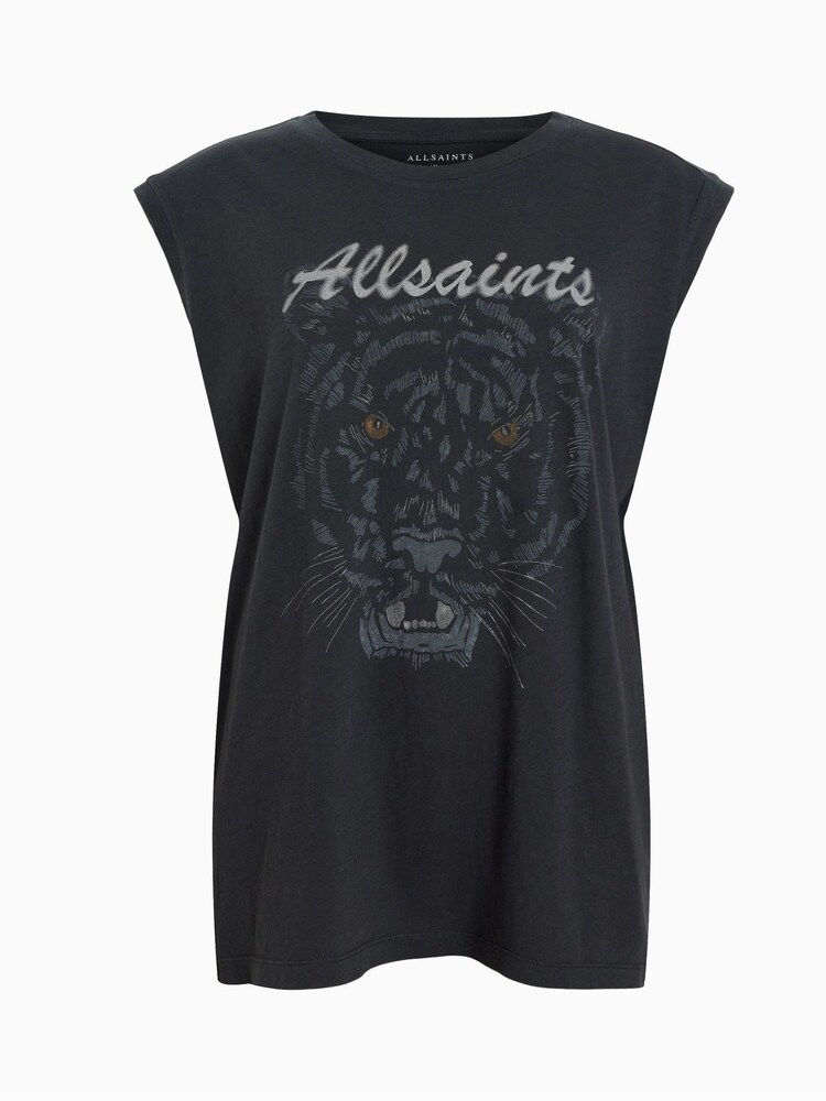 AllSaints Black Hunter Brooke Tank - Image 7 of 7