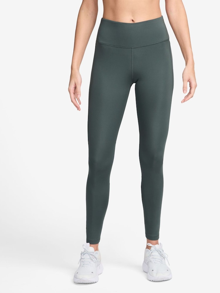 Nike Green Epic Fast Mid Rise Pocket Running Leggings - Image 1 of 3