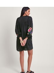 Monsoon Winny Embroidered Tunic Black Dress - Image 3 of 5