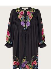Monsoon Winny Embroidered Tunic Black Dress - Image 5 of 5