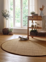 Origin Rugs Warm Natural Hand Woven Sisal Circle Rug - Image 1 of 4
