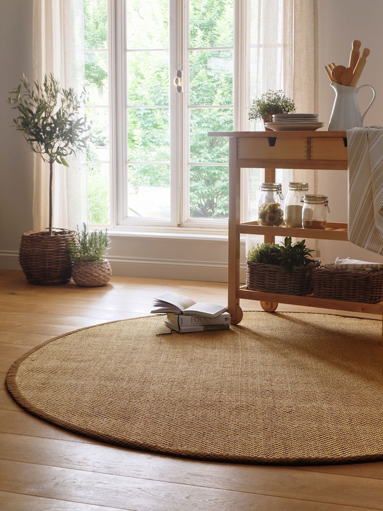 Origin Rugs Warm Natural Hand Woven Sisal Circle Rug - Image 1 of 4