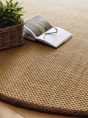Origin Rugs Warm Natural Hand Woven Sisal Circle Rug - Image 4 of 4
