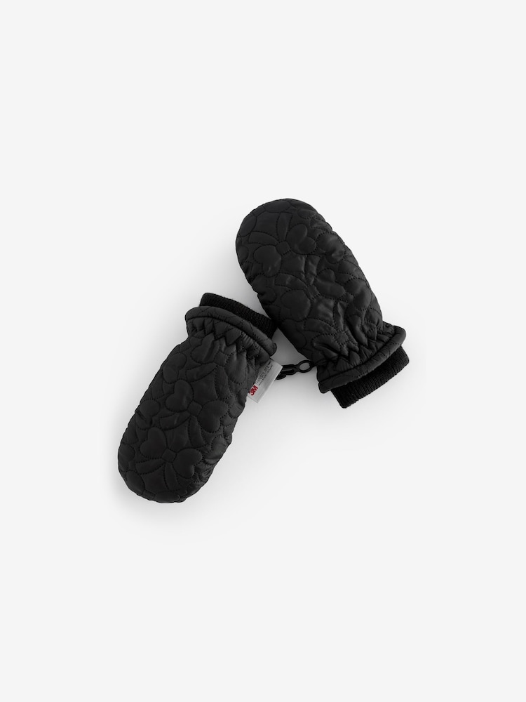 Black Bow Ski Mittens (3mths-6yrs) - Image 2 of 5
