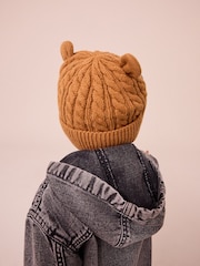 Коричневый с медведями - Hat and Mittens Set (3mths-6yrs) - Image 3 of 7