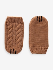 Коричневый с медведями - Hat and Mittens Set (3mths-6yrs) - Image 6 of 7