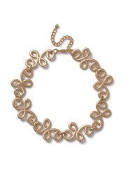 Aela Gold Tone Swirl Collar Necklace - Image 1 of 3