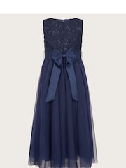 Monsoon Blue Cindy Rosette Dress - Image 2 of 2
