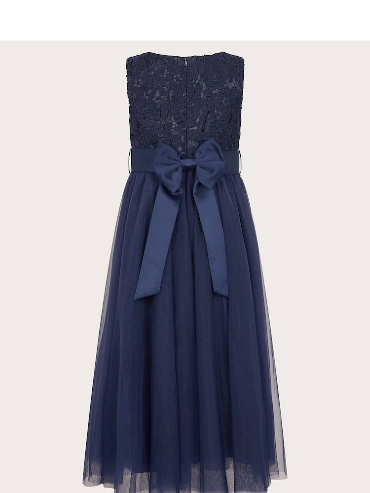 Monsoon Blue Cindy Rosette Dress - Image 2 of 2