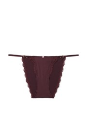 Victoria's Secret Burgundy Purple Lace Trim Bikini Knickers - Image 3 of 3