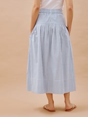 Albaray Blue Ticking Stripe Drop Waist Skirt - Image 2 of 5