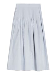 Albaray Blue Ticking Stripe Drop Waist Skirt - Image 5 of 5