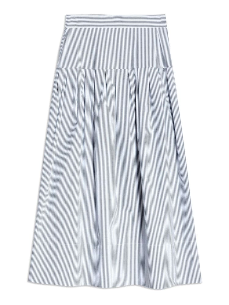 Albaray Blue Ticking Stripe Drop Waist Skirt - Image 5 of 5