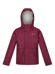 Regatta Purple Kids Bambee Waterproof Jacket - Image 1 of 4