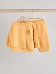 León amarillo - Conjunto de sudadera y pantalones de chándal para bebé - Imagen 1 de 11
