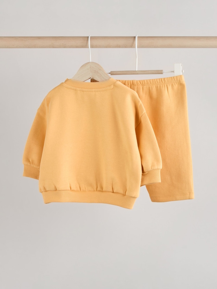 Yellow Lion Baby Sweatshirt and Joggers Set - Image 4 of 11