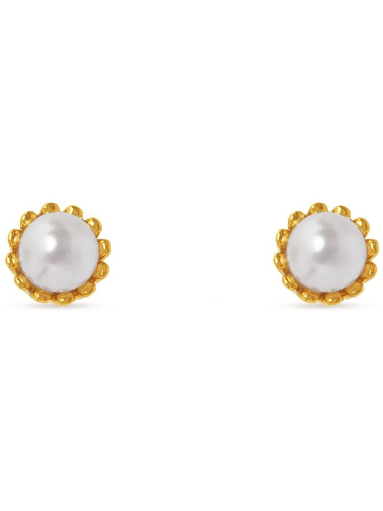 Orelia London 18k Gold Plating Pearl Stud Earrings - Image 1 of 2 Orelia London 18k Gold Plating Pearl Stud Earrings - Image 1 of 2