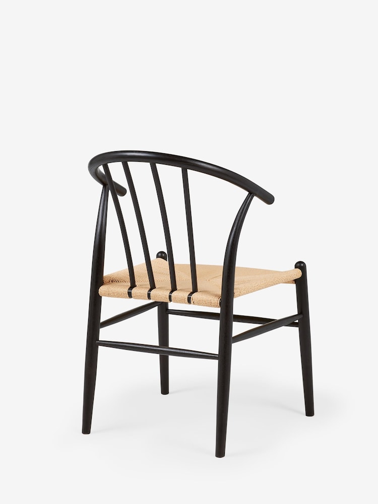 Jasper Conran London Set of 2 Black Bray Dining Chairs - Image 2 of 3 Jasper Conran London Set of 2 Black Bray Dining Chairs - Image 2 of 3