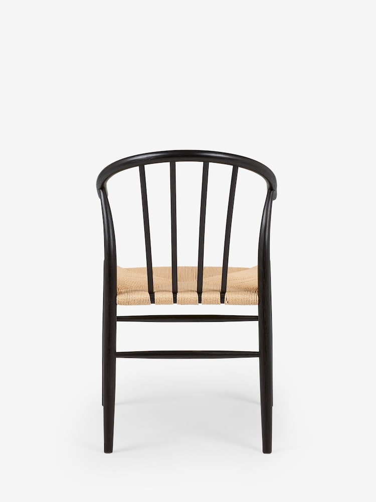 Jasper Conran London Set of 2 Black Bray Dining Chairs - Image 3 of 3 Jasper Conran London Set of 2 Black Bray Dining Chairs - Image 3 of 3