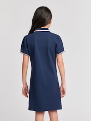 U.S. Polo Assn. Blue Girls Polo Dress - Image 3 of 6