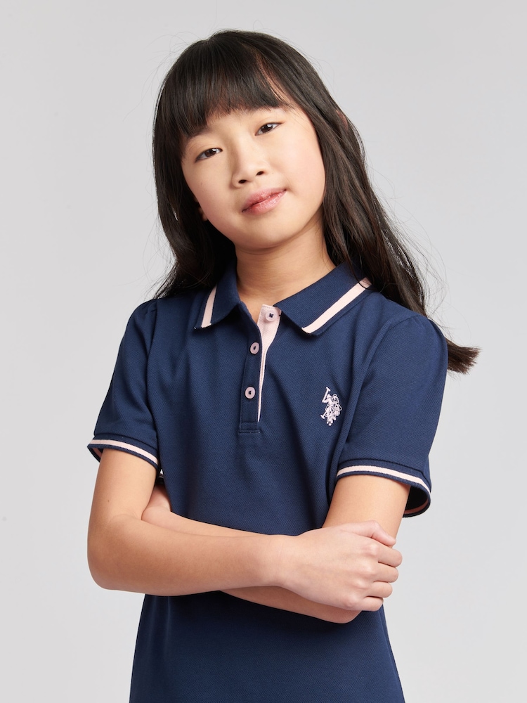 U.S. Polo Assn. Blue Polo Dress - Image 4 of 6