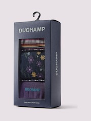 Duchamp Purple Mens Socks Gift Set 3 Pack - Image 2 of 6