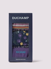 Duchamp Purple Mens Socks Gift Set 3 Pack - Image 3 of 6