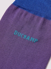 Duchamp Purple Mens Socks Gift Set 3 Pack - Image 4 of 6