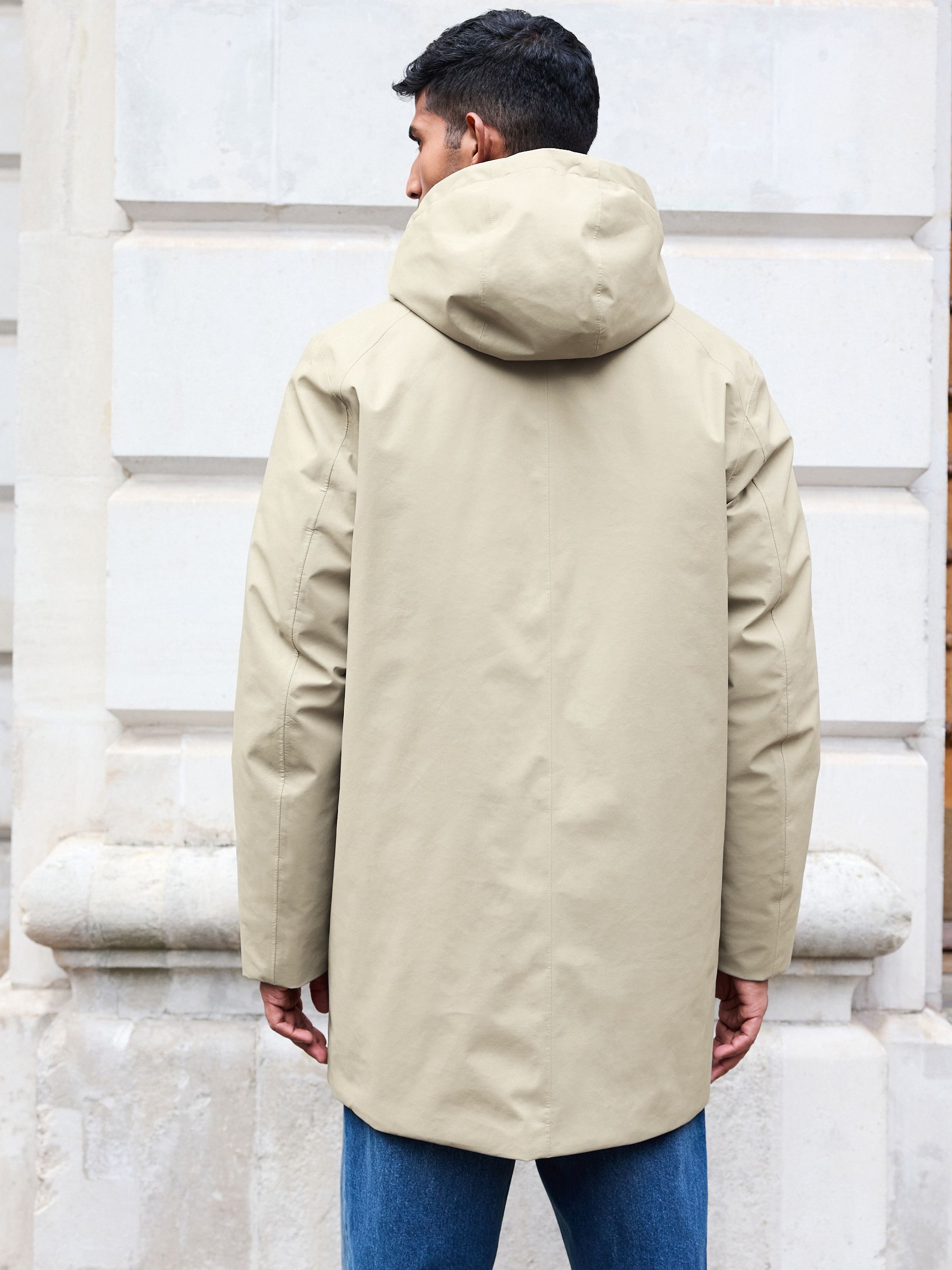 Buy Neutral Waterproof Padded 3 in 1 Signature Hooded Coat from