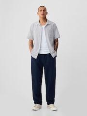 Gap Grey Jacquard Resort Shirt - Image 5 of 6
