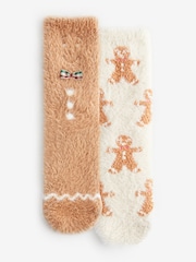 Gingerbread Christmas Ankle Socks 2 Pack - Image 3 of 5