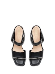 Clarks Black Leather Siara65 Buckle Sandals - Image 6 of 7