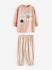 Salbeigrün/Pfirsichfarbene Happy Days - Übergroße Pyjamas im 3er-Pack (9 M.–10 J.) - Bild 10 von 11