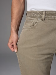 Mushroom Brown Straight Fit Vintage Stretch Authentic Jeans - Image 6 of 11