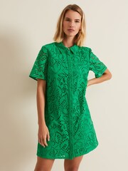 Phase Eight Nicky Broderie Swing Kleid - Bild 1 von 1