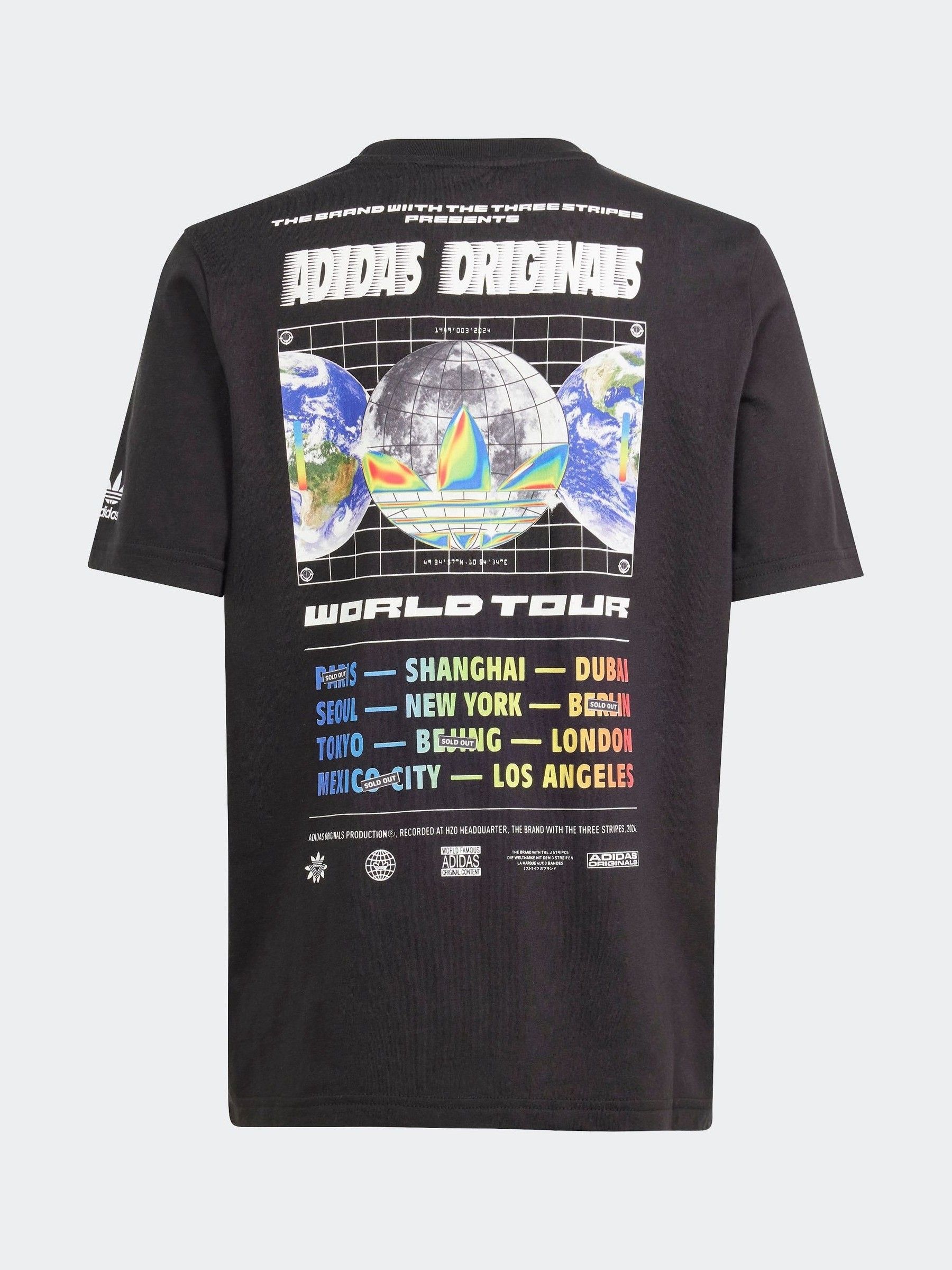 Buy adidas Originals Back Print Graphic Black T-Shirt from Next Luxembourg