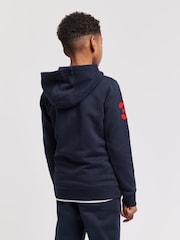 U.S. Polo Assn. Blue Boys 100% Cotton Player 3 Zip Hoodie - Image 4 of 7