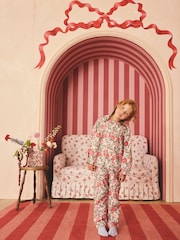 Ecru White Cath Kidston Woven Button Through Floral Pyjamas 1 Pack - Image 2 of 8