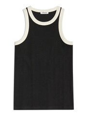 Albaray High Neck Contrast Trim Black Vest - Image 5 of 5