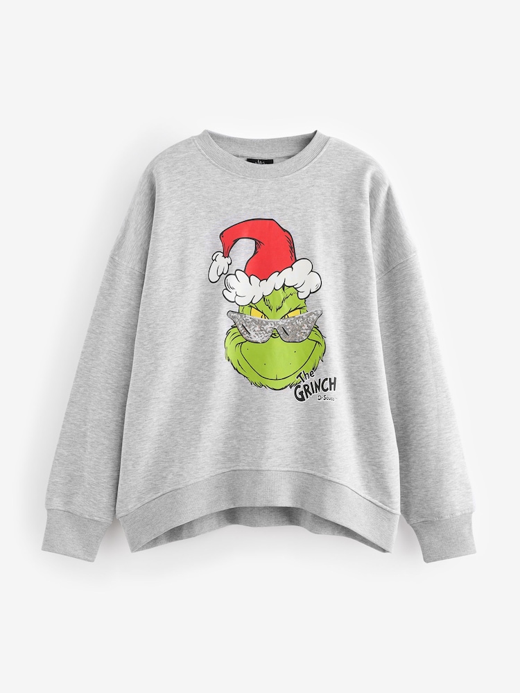 Buy Grey/Lime Green Cool Christmas Grinch Official License Novelty