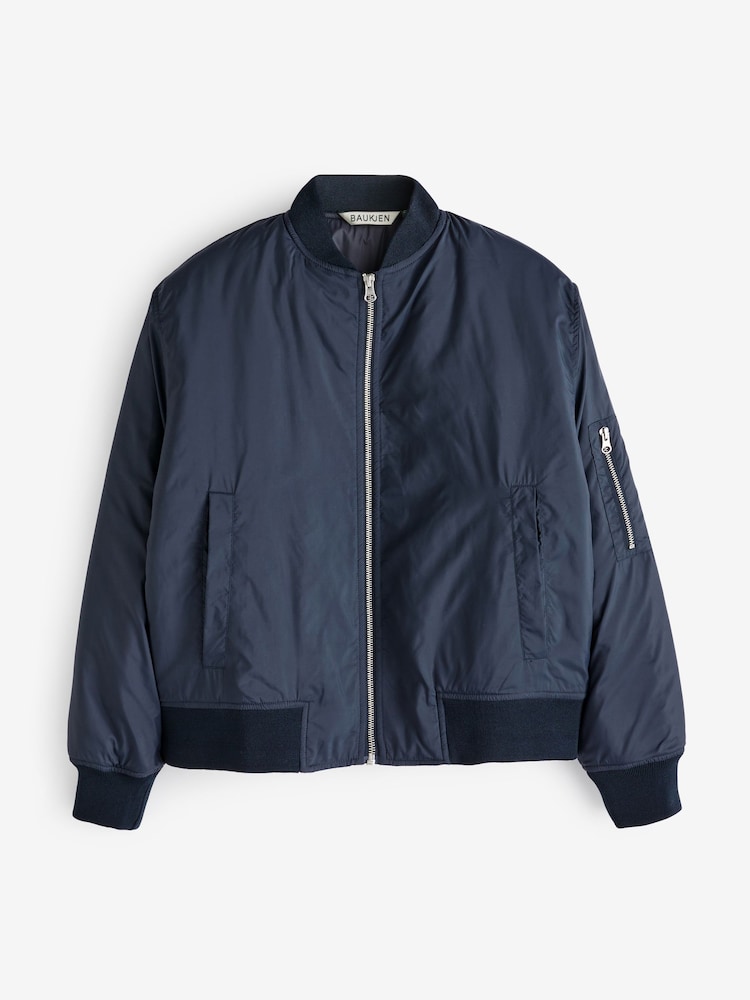 Baukjen Blue Tegan Recycled Bomber Jacket - Image 1 of 1