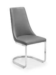 Julian Bowen Grey Como Cantilever Dining Chairs Set Of 2 - Image 3 of 5