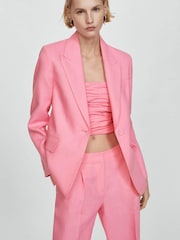 Mango Pink Blazer Suit - Image 1 of 7