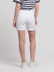 U.S. Polo Assn. White Classic Womens Chino Shorts - Image 2 of 7