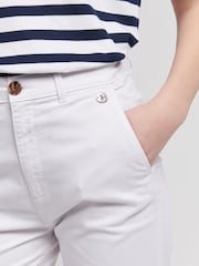 U.S. Polo Assn. White Classic Womens Chino Shorts - Image 4 of 7