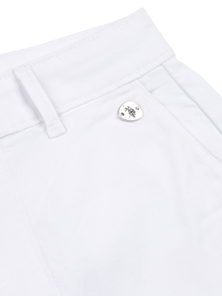 U.S. Polo Assn. White Classic Womens Chino Shorts - Image 7 of 7 U.S. Polo Assn. White Classic Womens Chino Shorts - Image 7 of 7