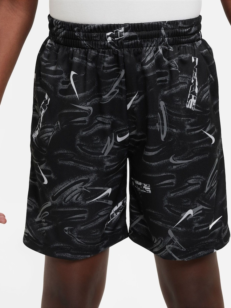 Nike Black Multi Dri-FIT Training Shorts - Image 1 of 4 Nike Black Multi Dri-FIT Training Shorts - Image 1 of 4