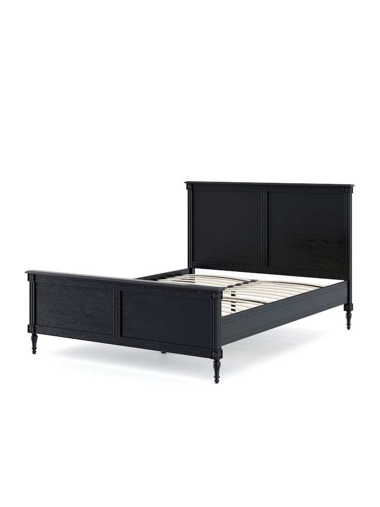 Feather & Black Black Casterton Wooden Panelled Bed - Image 3 of 3